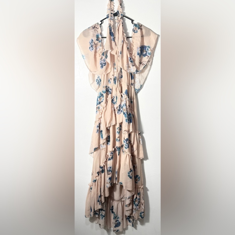 Ulla Johnson Blue Floral High Low Dress - Picture 16 of 16